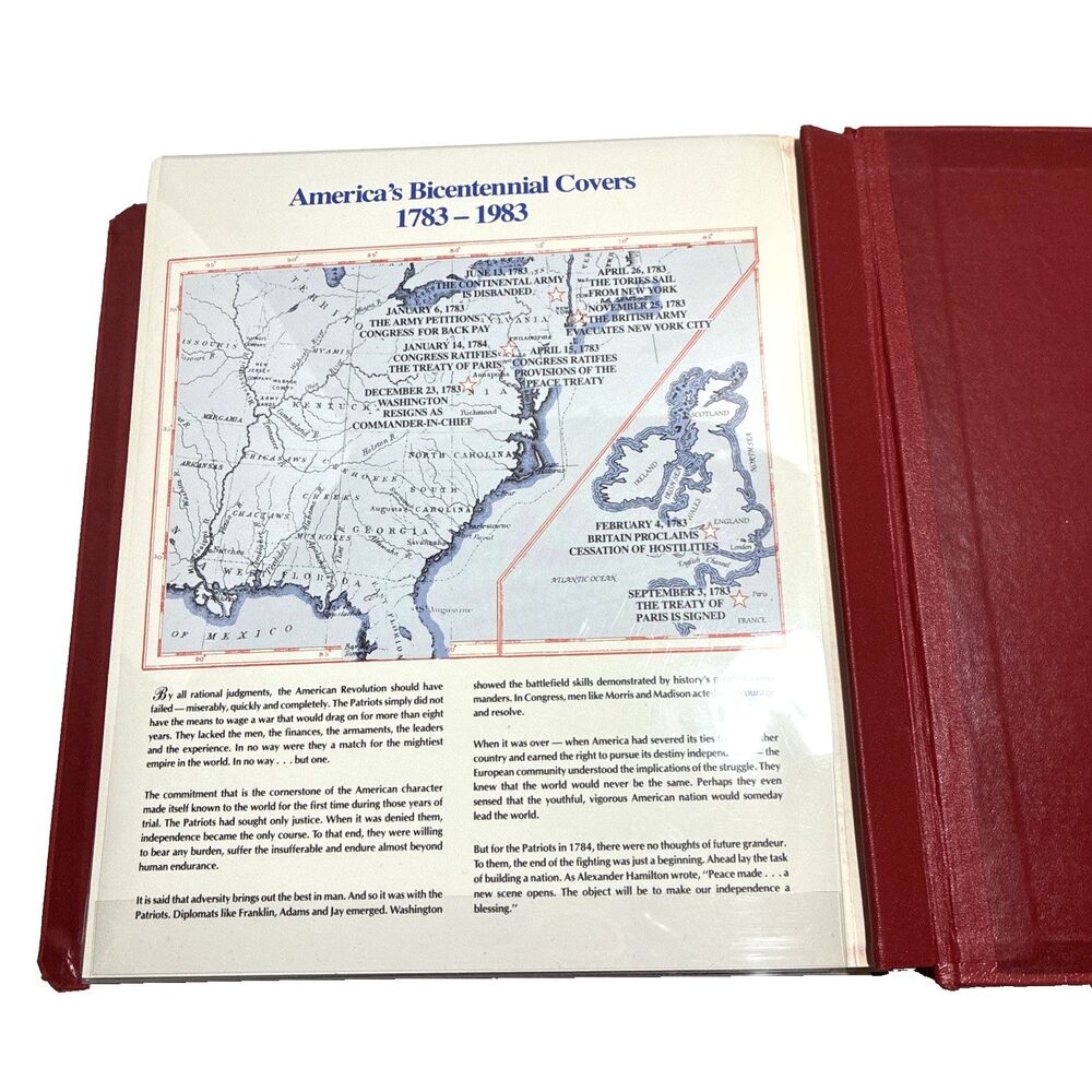 America’s Bicentennial Covers Album 1782-1982 Collectors Society Letter Included - Picture 5 of 10